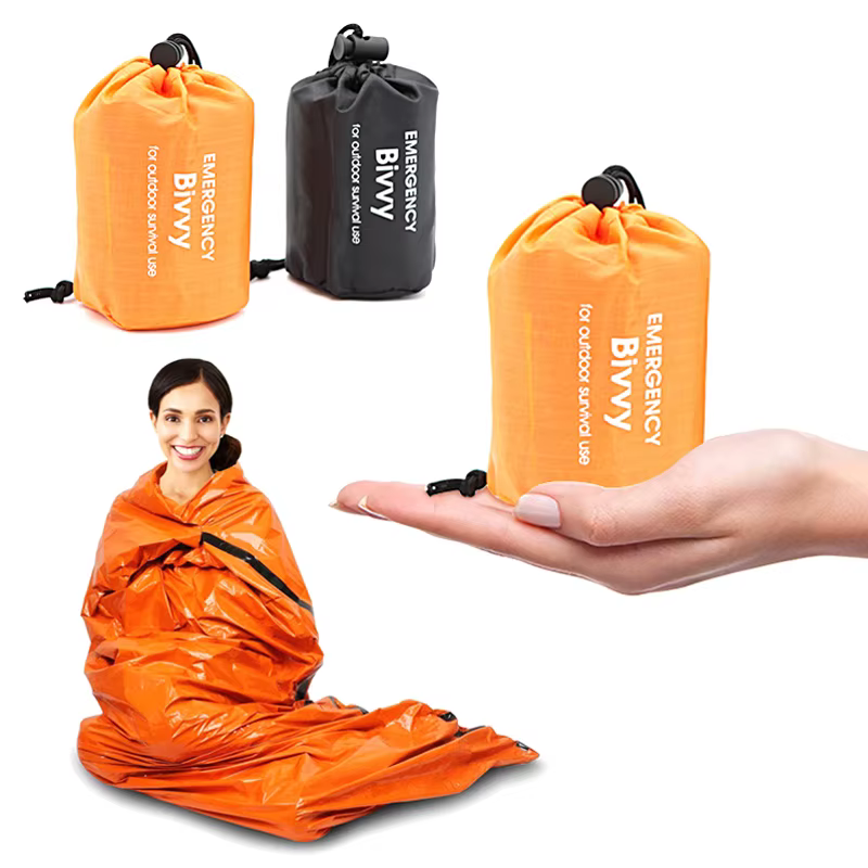 Sac de couchage d'urgence ultra imperméable en Mylar