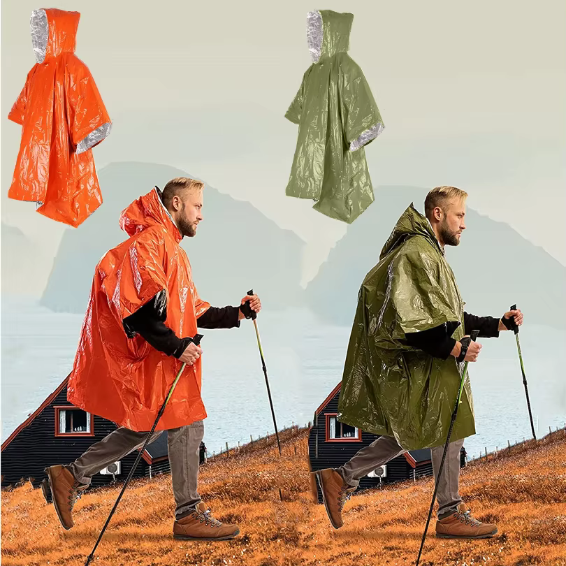 Poncho de survie d'urgence