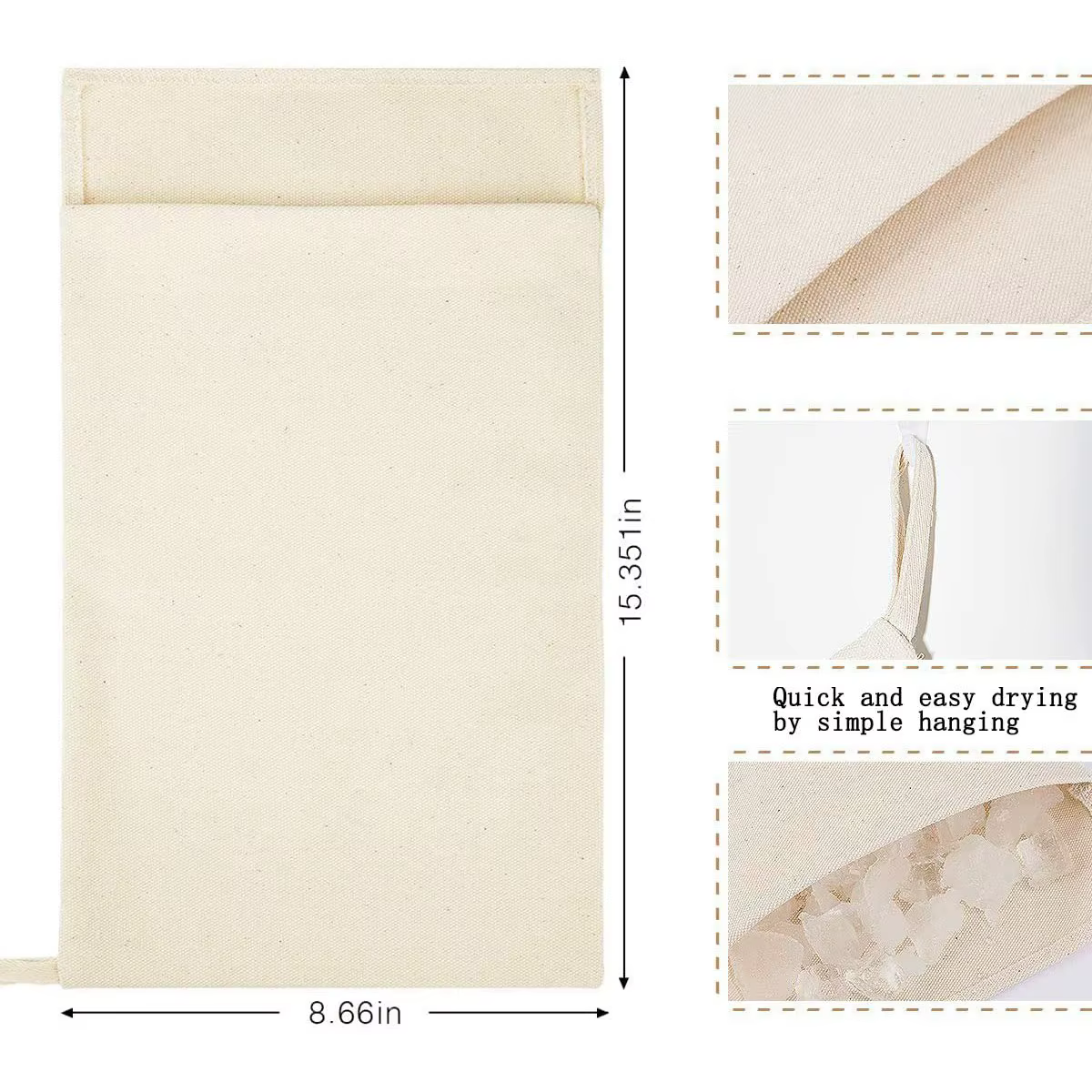 Lewis-Kit de sac à glace en toile pour barmans, broyeur à glace, ensemble d'outils de barre de concassage, accessoire pour barmans à domicile, 2 pièces