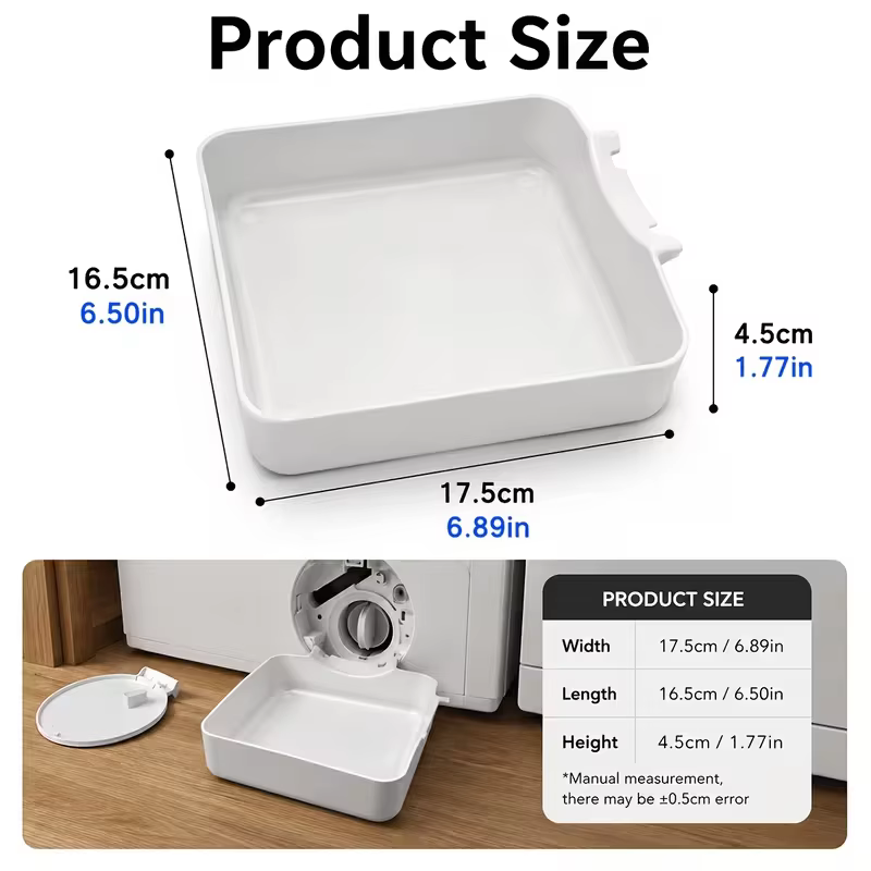 Bac de récupération d'eau pour lave-linge, anti-fuite, outil de nettoyage de machine à laver, protection de sol pour buanderie, accessoire d'entretien du drain