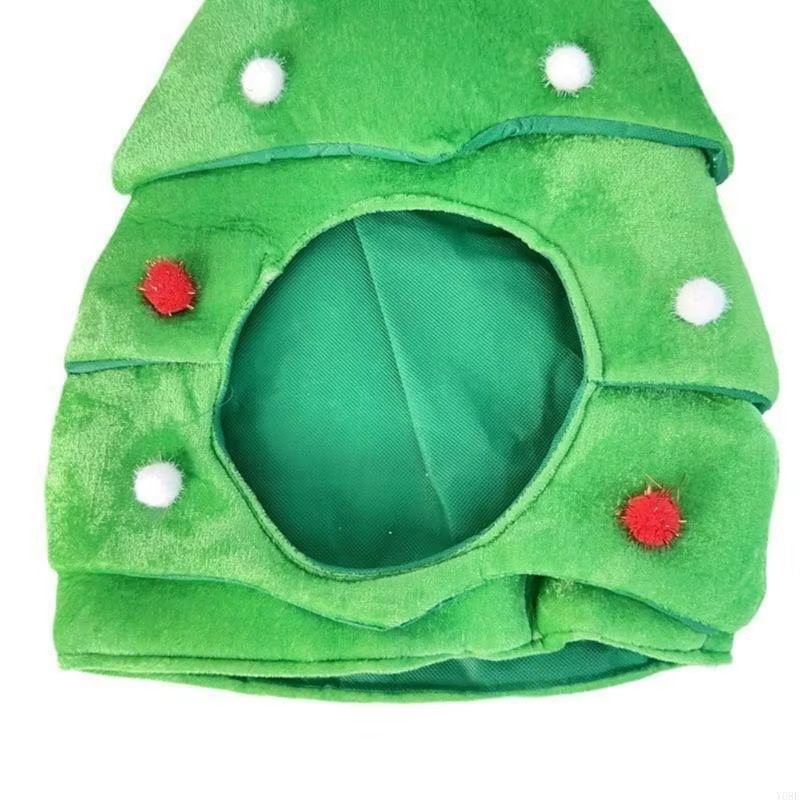 Chapeau d'arbre noël avec étoile, pour fête Festival noël, couvre-chef du nouvel an, accessoire Costume père Y08E