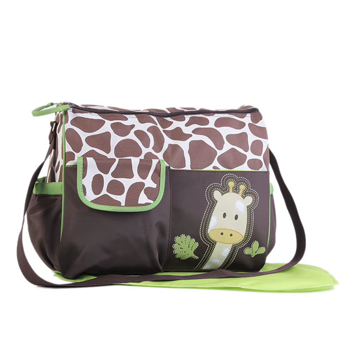 Sac à langer multifonctionnel grande capacité motif girafe de dessin animé