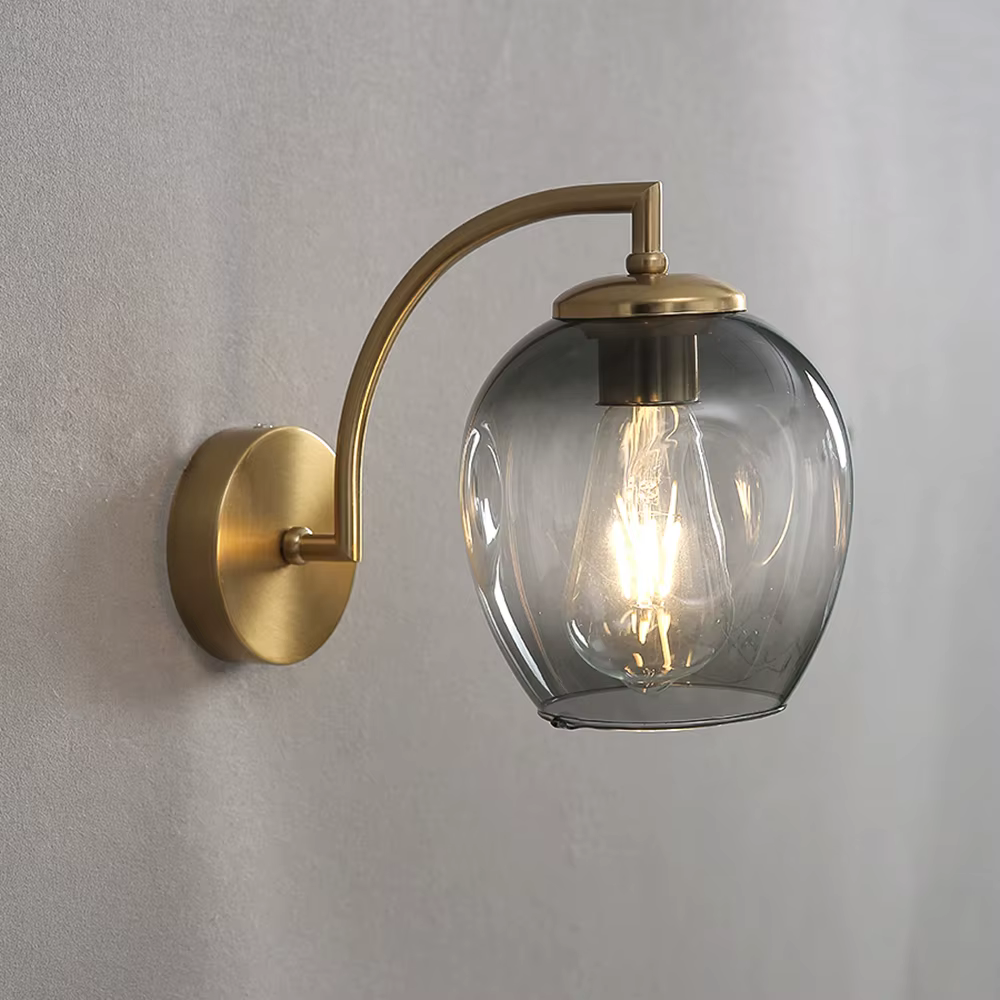 Lampes murales LED modernes abat-jour en vitrail applique murale minimaliste salon chevet applique salle à manger luminaires d'intérieur
