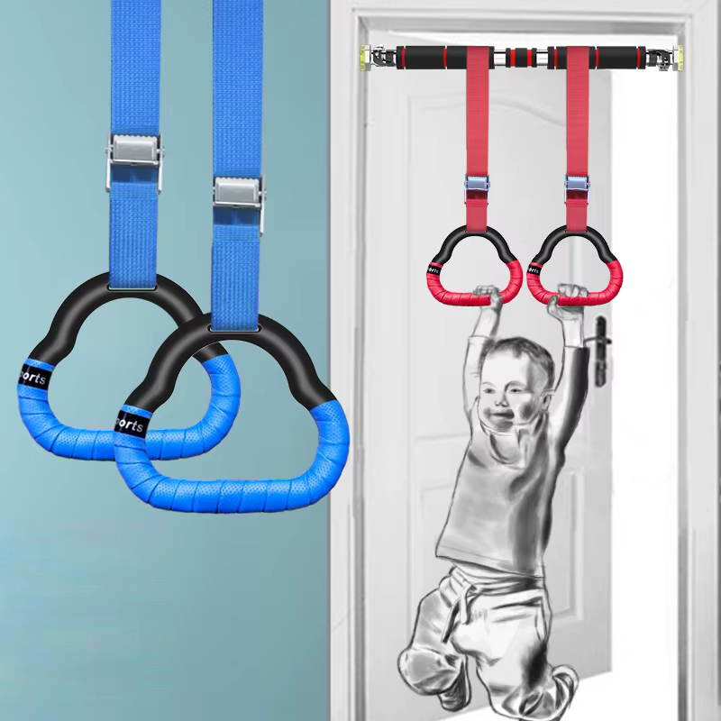 Ensemble d'anneaux de gymnastique réglables pour enfants, équipement d'entraînement physique à domicile, renforcement des côtes, entraînement fongique