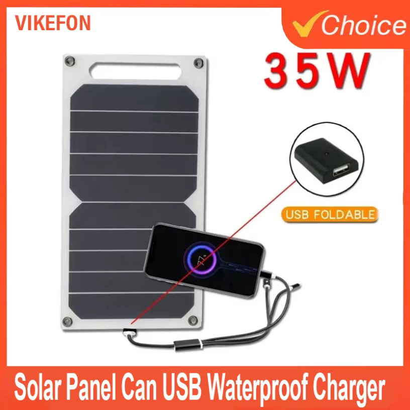 Pour l'urgence extérieure USB 5-35W chargeur Portable étanche panneau solaire peut être fixé sac à dos pour la