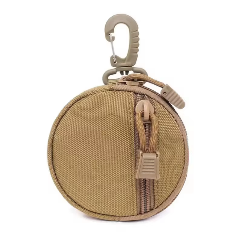 Pochette utilitaire modulaire pour l'extérieur | Petit sac rond compatible MOLLE | Pour la chasse et l'exploration