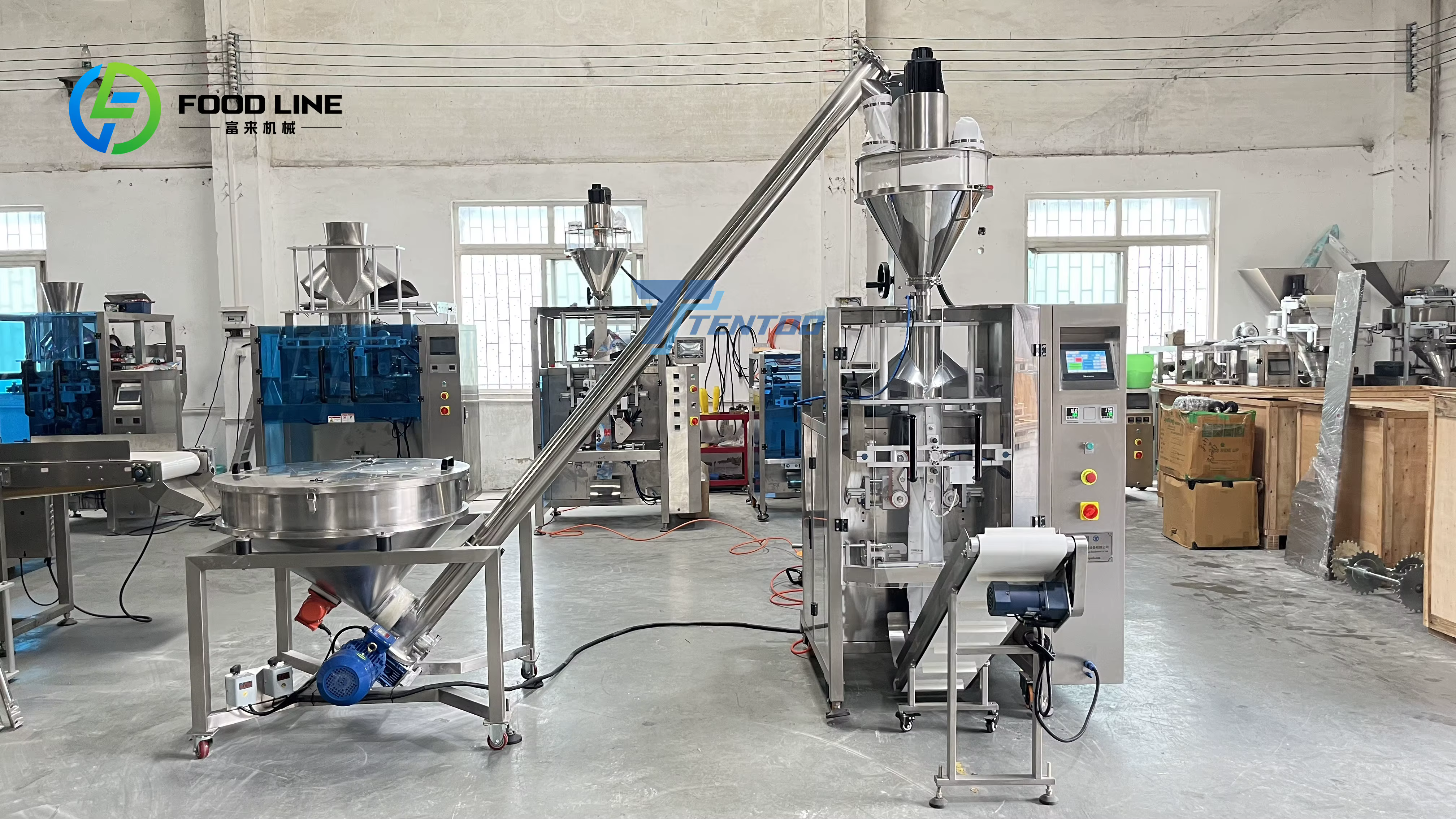 Machine d'emballage automatique haute précision pour 1 kg de farine (manioc, maïs, blé) et de poudre de lait