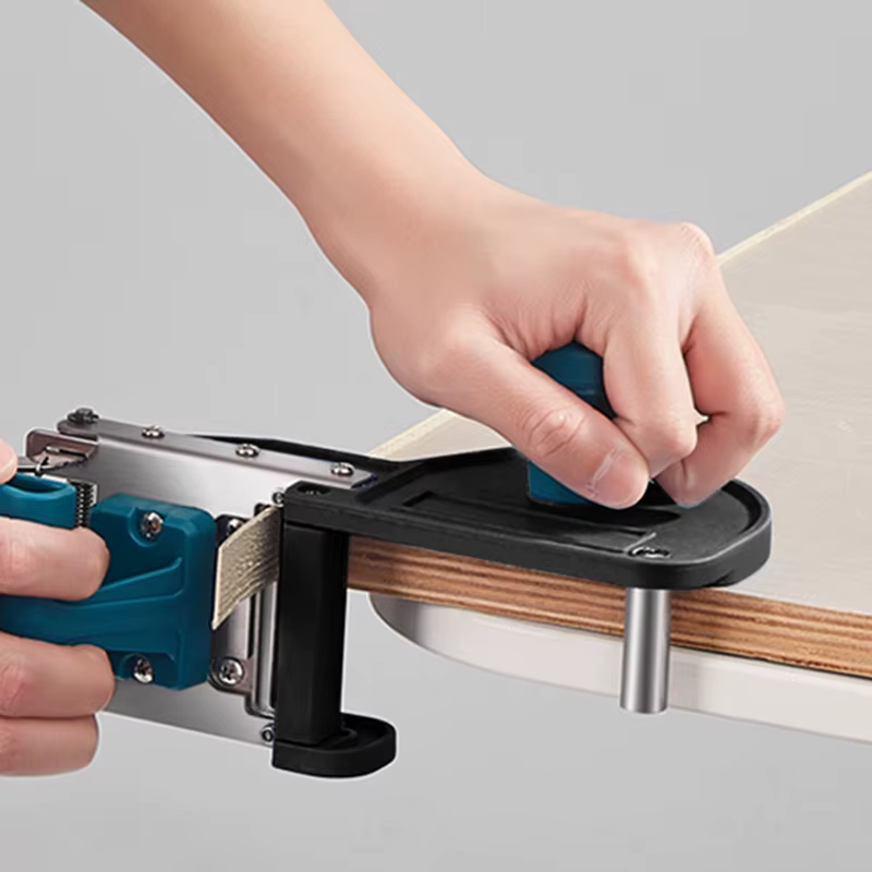 Nouvelle ciseaux de découpe de chants pour le travail du bois, double usage courbe/droite, coupe-chants rapide, outil de découpe de chants en PVC pour la menuiserie