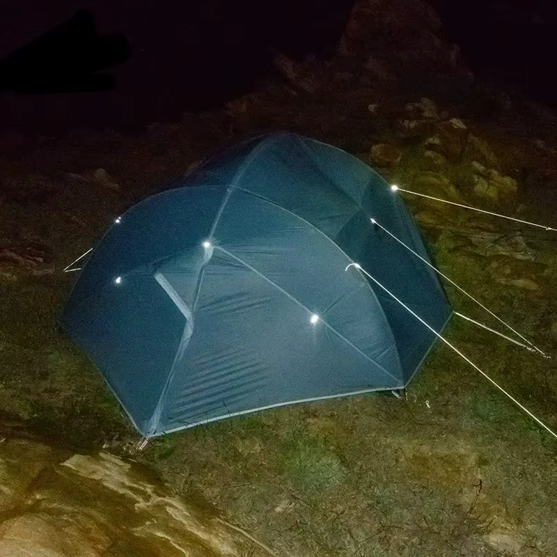 Corde réfléchissante pour tente d'extérieur 3F UL GEAR avec 10 boutons gratuits
