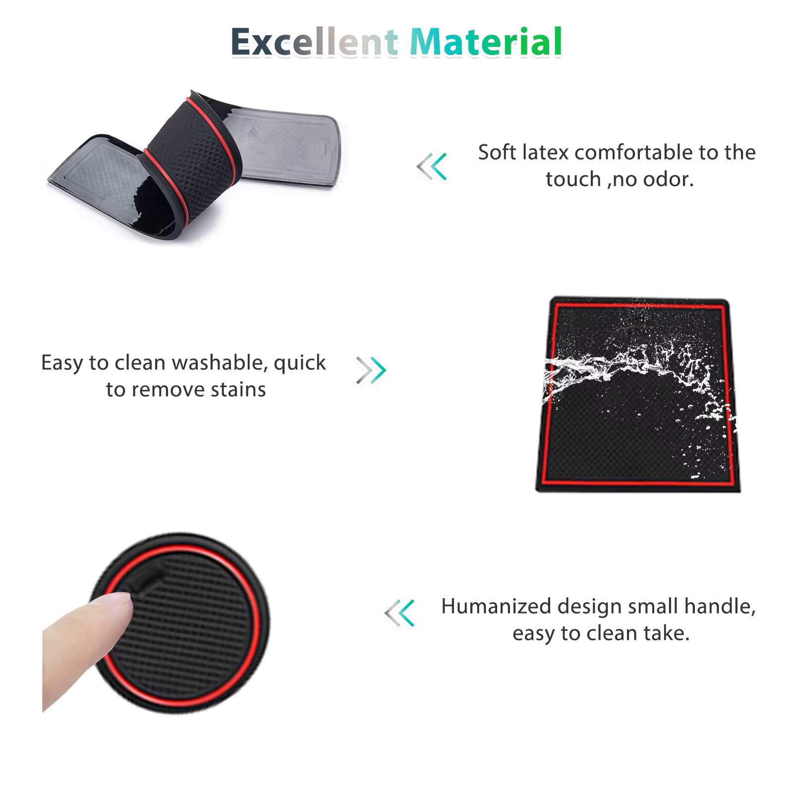 RUIYA pour Jeep Avenger 2023 2024 2025 Tapis de porte de voiture anti-dérapant Tapis de porte de voiture anti-dérapant Tapis de porte de voiture anti-dérapant Tapis de porte de voiture anti-dérapant T