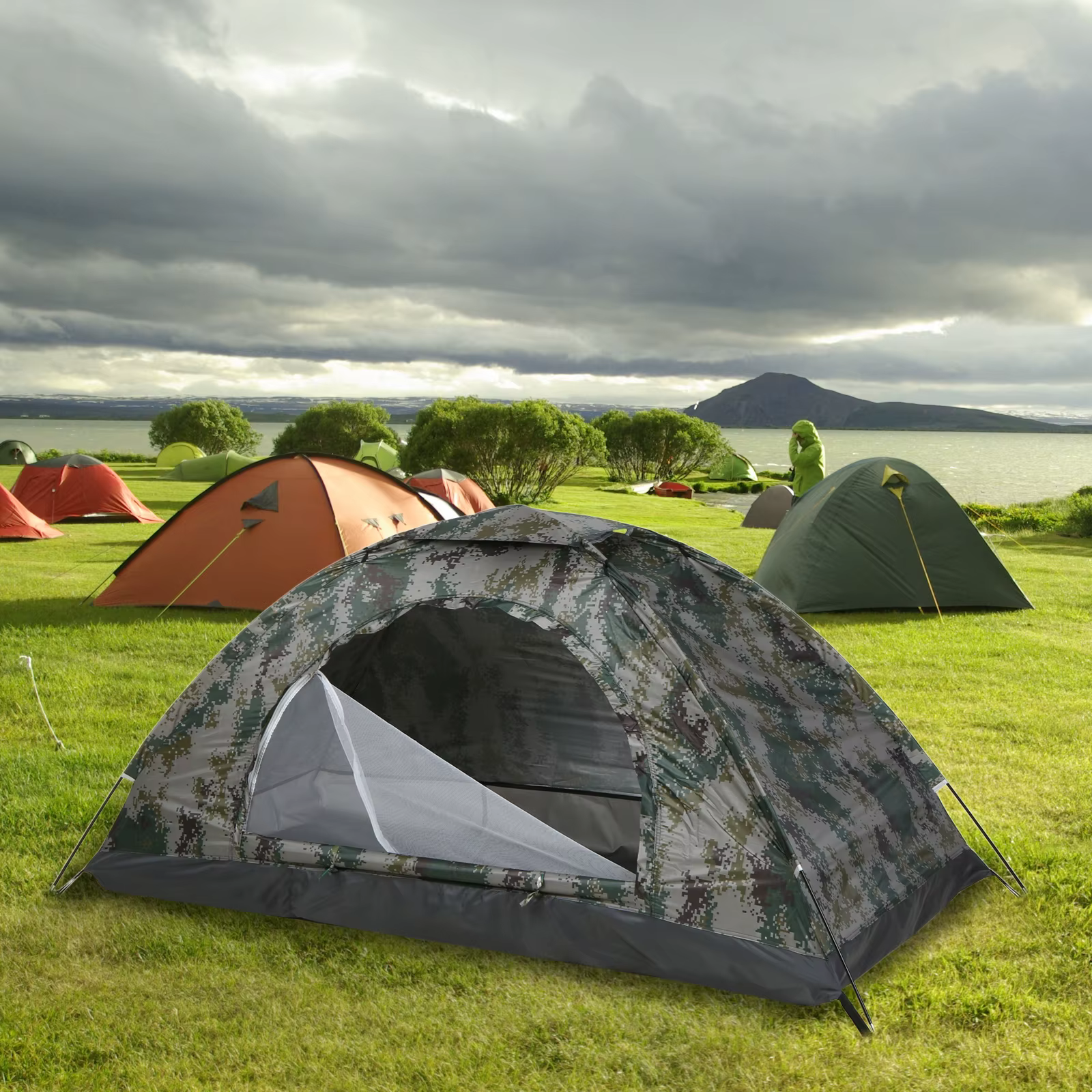 Tente de camping ultralégère monocouche portable CamSolomon