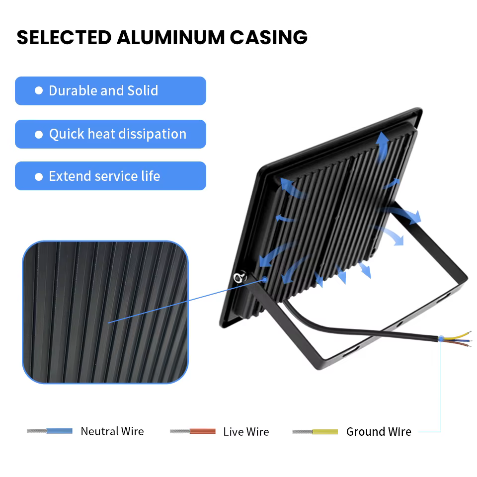 Éclairage LED 10W 20W 30W 50W 100W projecteur 220V étanche IP66 mur extérieur jardin projecteur réflecteur Foco lampe
