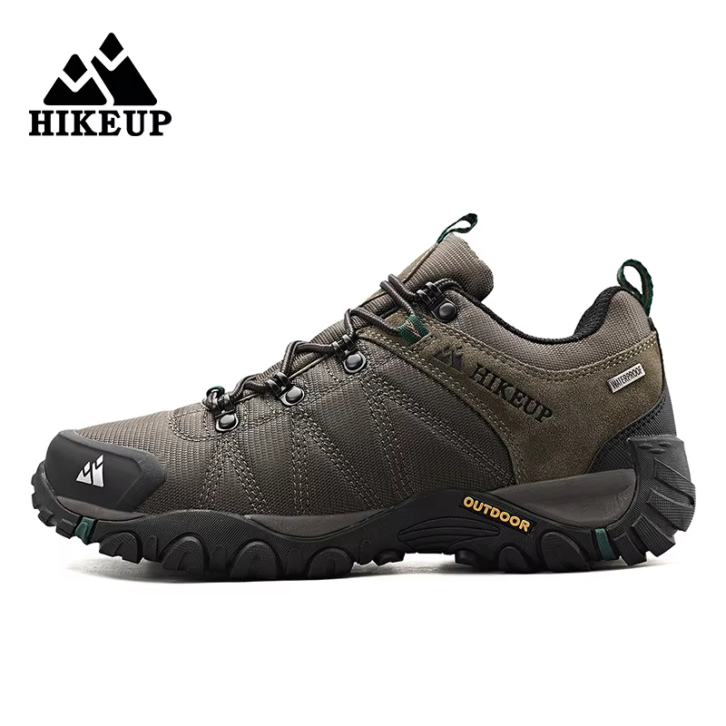 HIKEUP chaussures de randonnée antidérapantes pour hommes vêtements de plein air respirants résistant aux éclaboussures