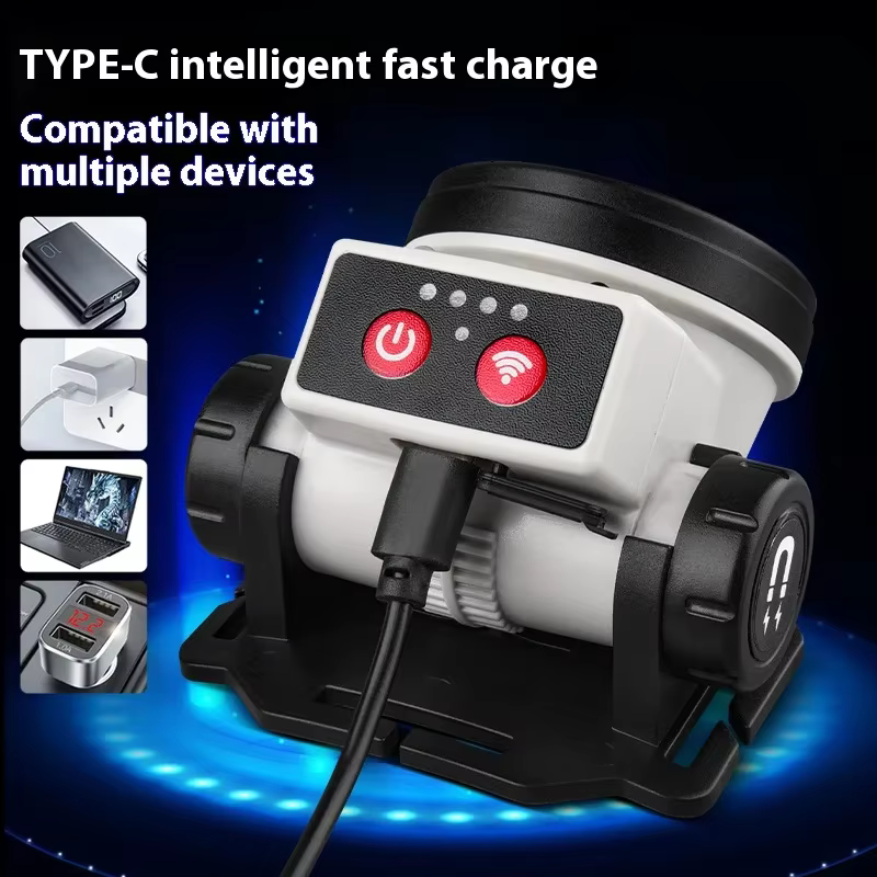 Lampe frontale de pêche LED