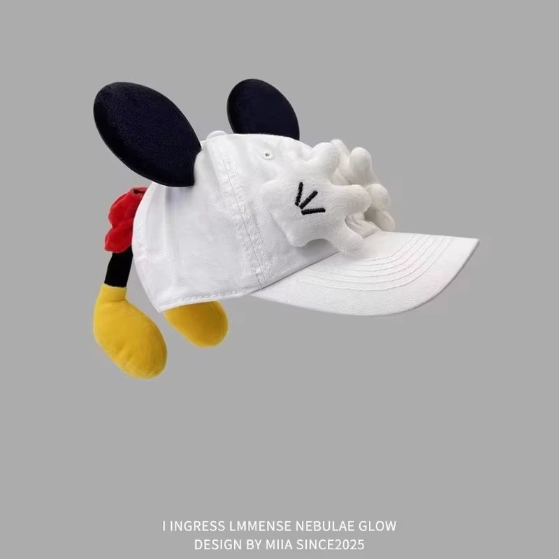 Casquette de baseball Mickey au design de dessin animé