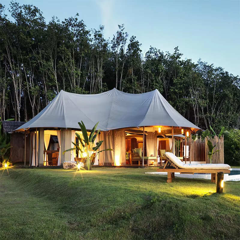 Tente de luxe pour hôtel-resort en plein air