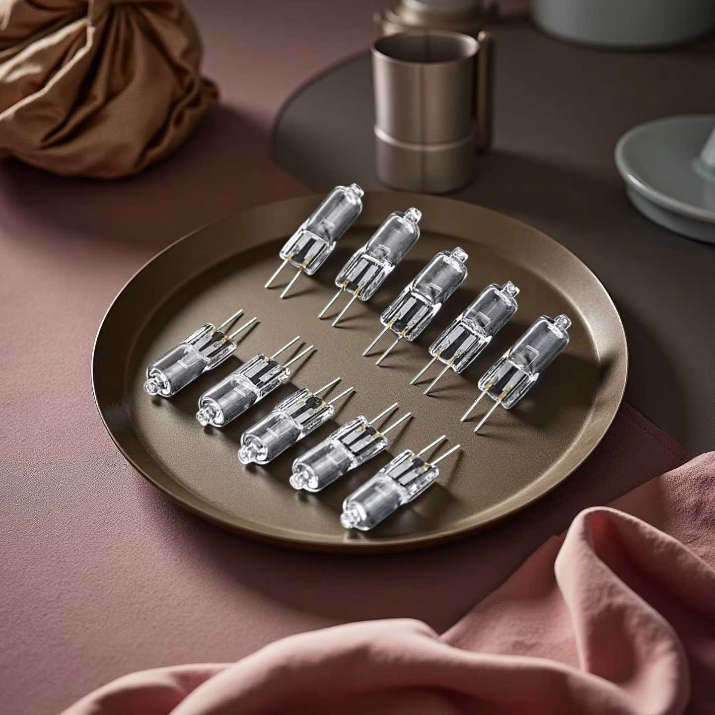 30 ampoules halogènes G4 12v 20w 360 ° Éclairage 3000k Mini lampe décoration de la maison lumière salon lumières économie d'énergie chambre