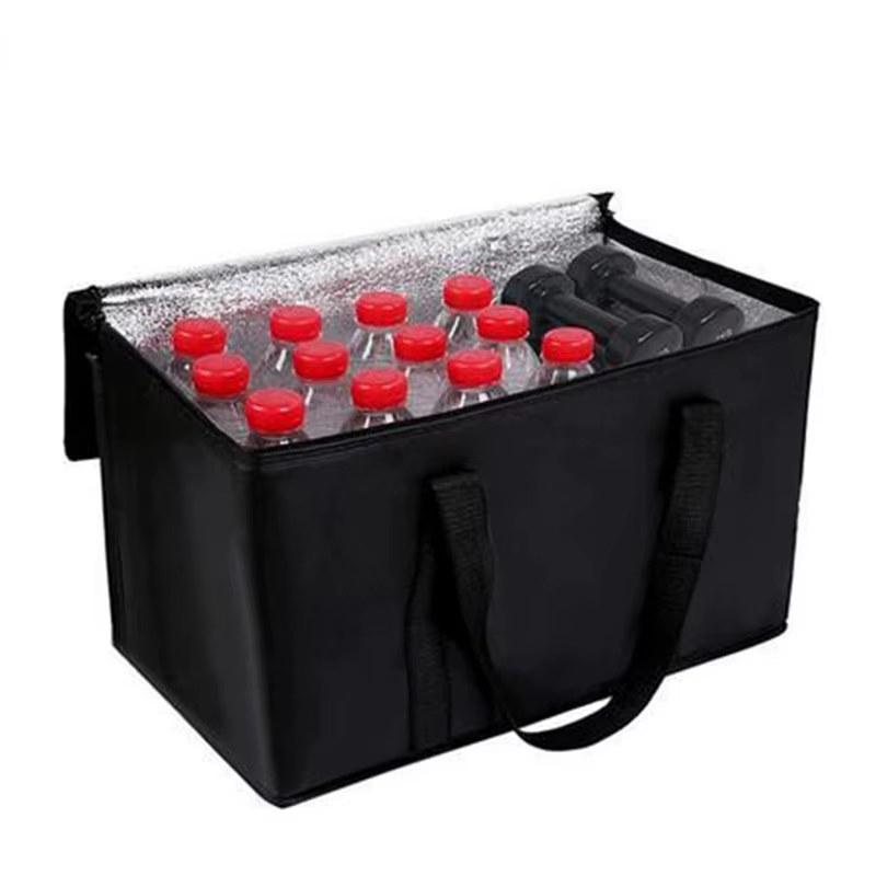 【Grand sac isotherme pour livraison, sac isotherme en aluminium pour aliments, sac pliable et portable pour la restauration et les courses】