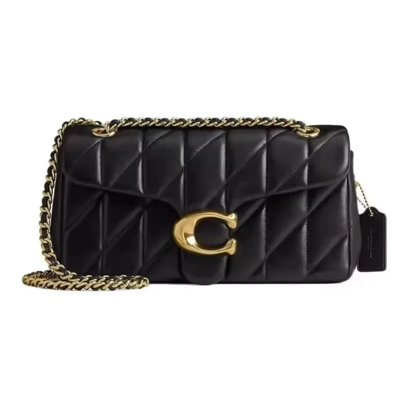 Sac à chaîne à motif diamant de haute qualité, sac messager à bandoulière, petit sac carré