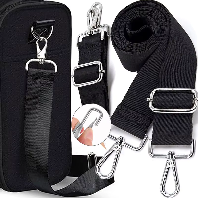 Sangle de sac à bandoulière de remplacement pour porte-documents pour hommes et femmes, sangle réglable noire, accessoires de sac, nouvelle collection 2025