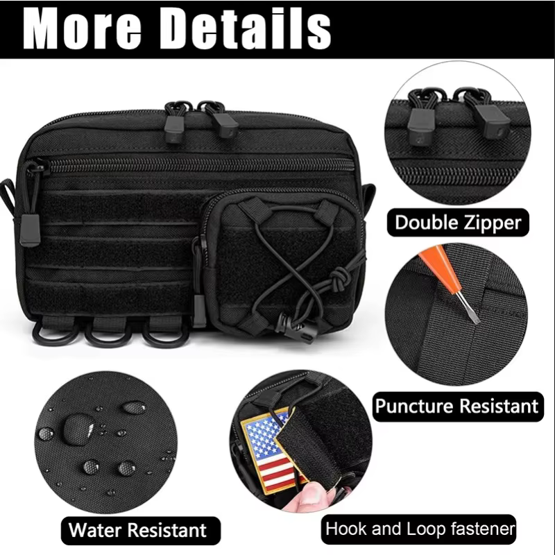 1000D EDC pochette organisateur sac plusieurs poches