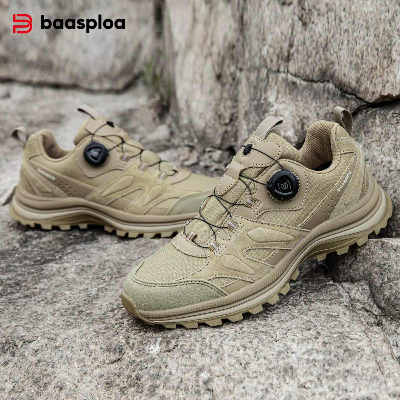 Baasploa – chaussures de randonnée en cuir pour hommes