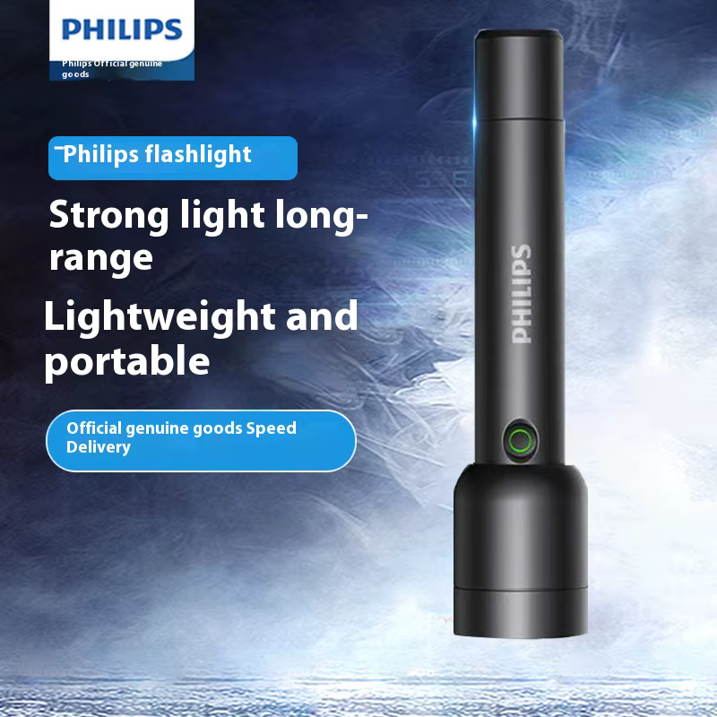 Philips Sfl1236 lampe de poche LED haute puissance avec 4 Modes d'éclairage lampe LED Rechargeable Portable pour lumières de Camping en plein air