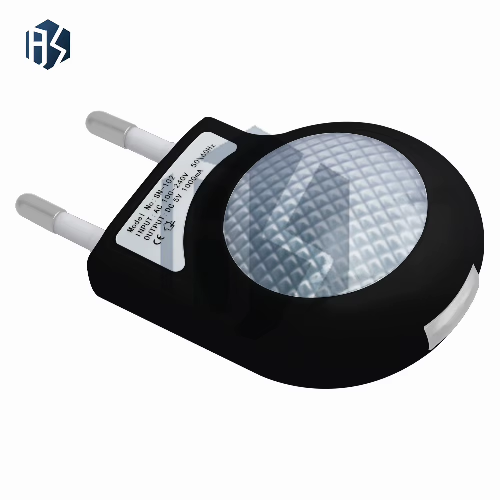 Veilleuse escargot USB avec prise ue, 1 pièce, lampe Portable, idéale pour les toilettes, le couloir et la chambre à coucher