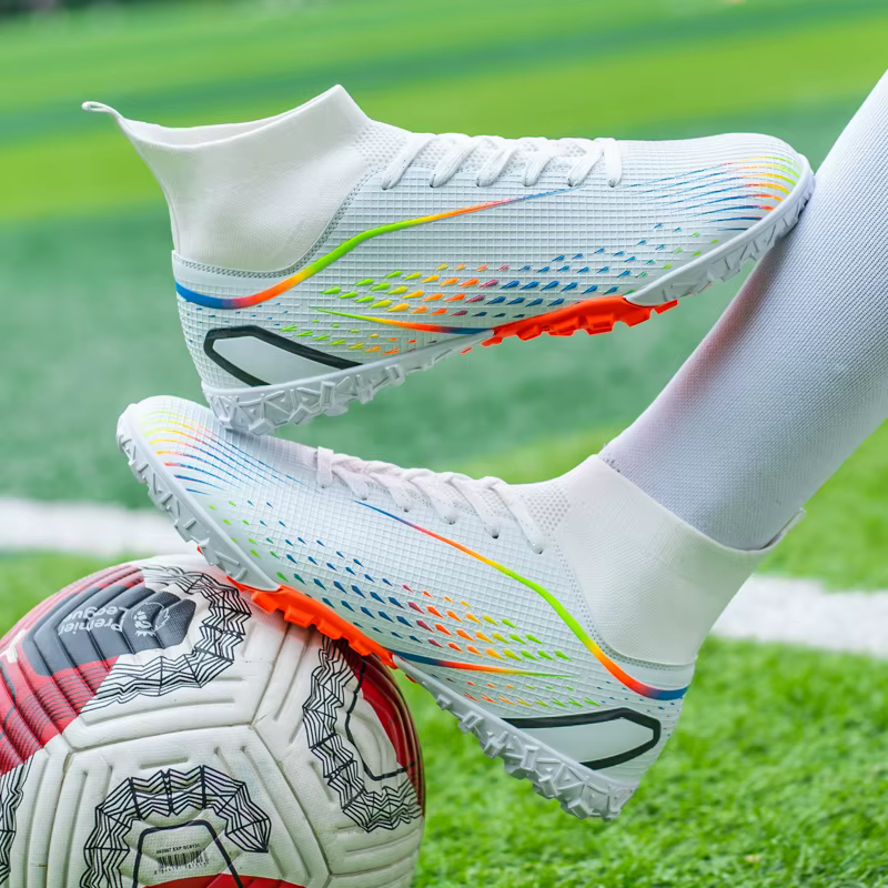 Chaussures de football respirantes unisexes pour hommes, chaussures d'entraînement professionnelles, chaussures de football en plein air, gazon, match de futsal, Ange, non ald