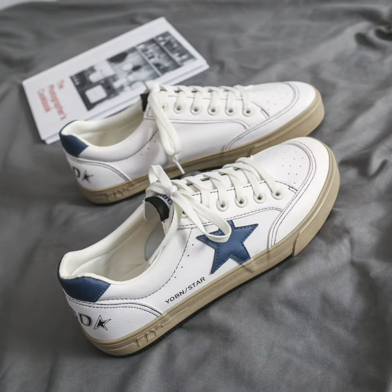 Chaussures de skate rétro blanches Star 2026 – Nouveauté été