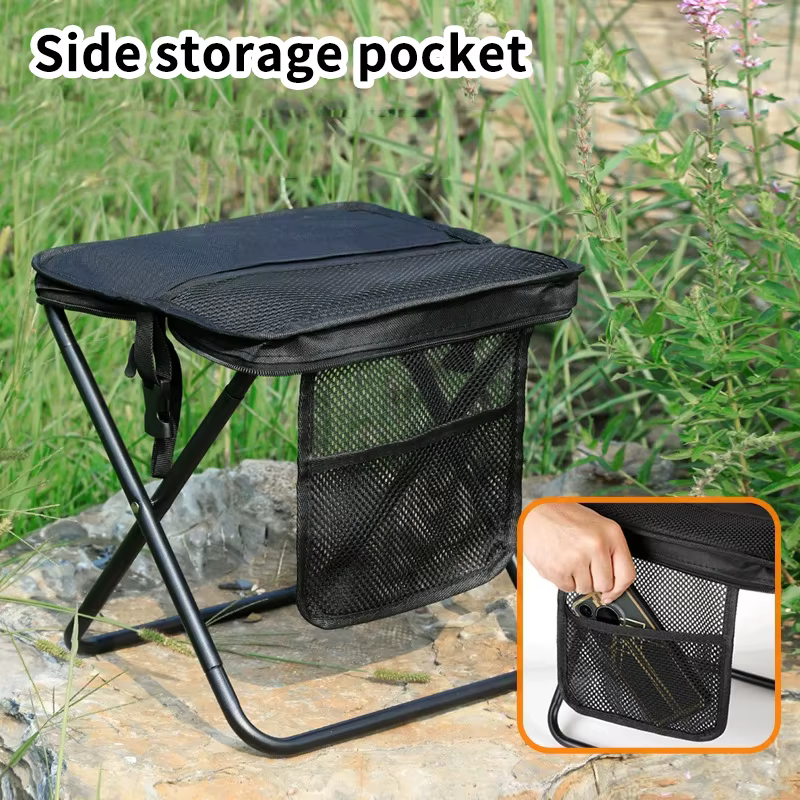 Tabouret pliant portable avec sac de transport