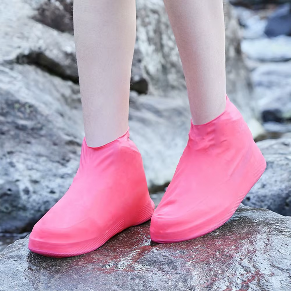 Couvre-chaussures en latex imperméable pour unisexe