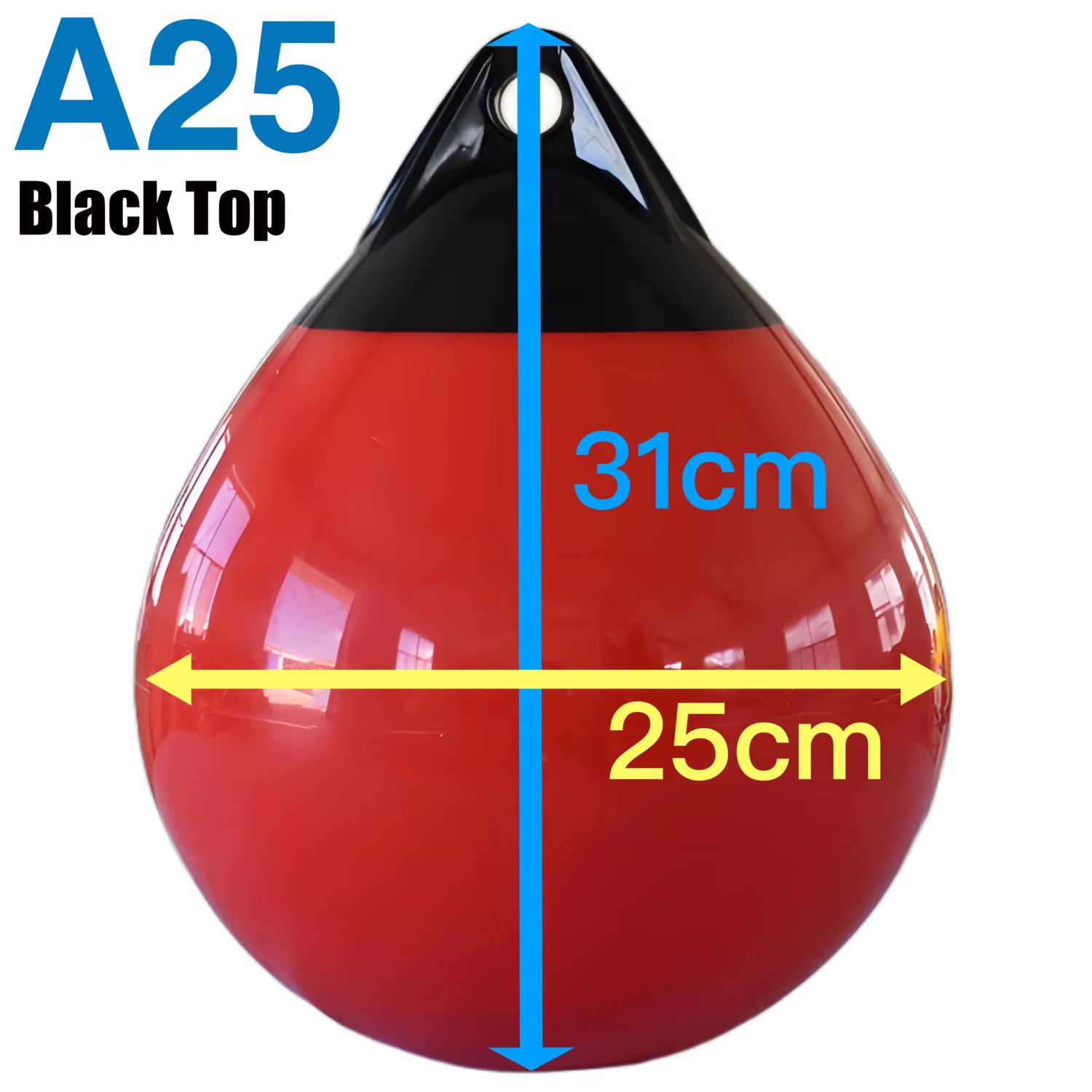 Accessoires de quai maritime pour bateaux : Bouée de marquage série A25, Bouée de protection ronde pour bateau, Bouée d'ancrage sphérique