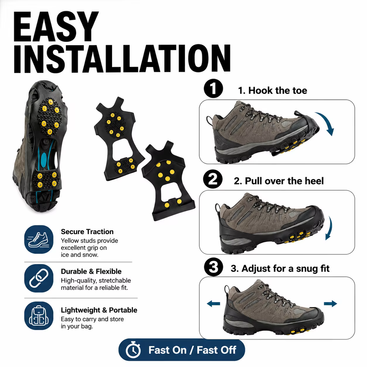 Crampons pour chaussures et bottes
