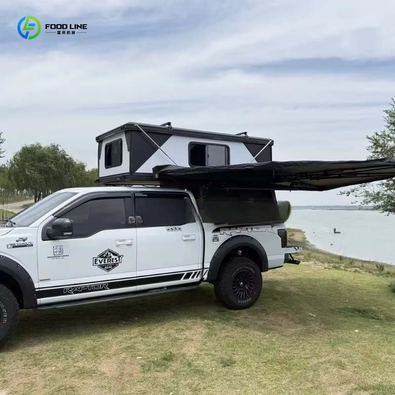 Tente de toit rétractable personnalisée haute résistance à coque rigide pour pick-up Ford en aluminium