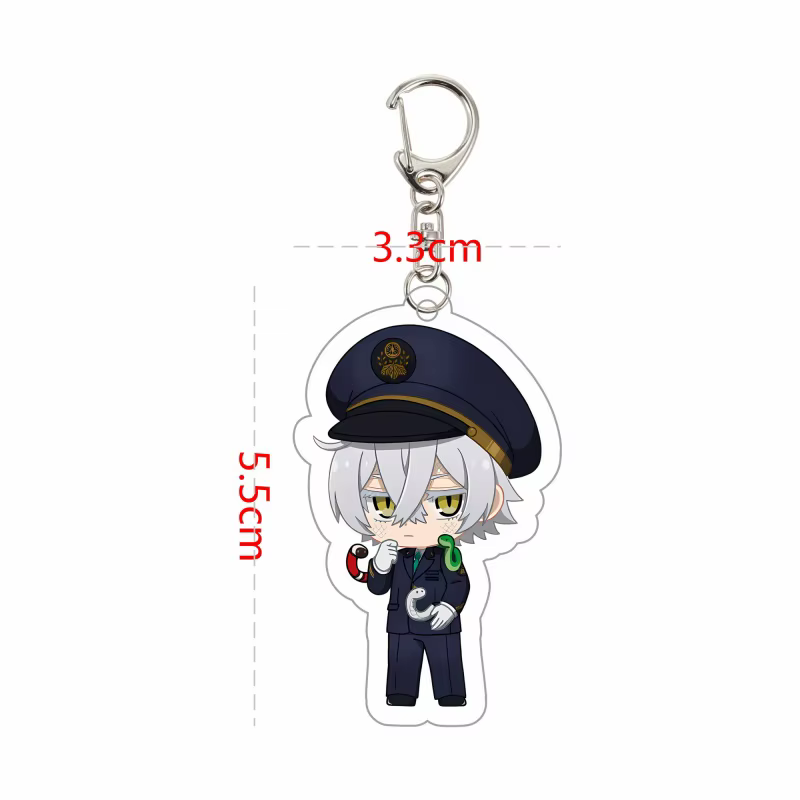 Porte-clés en acrylique avec personnages de dessins animés Black Butler, Sebastian Ciel, accessoires pour téléphone, sac, à suspendre, pour un ami