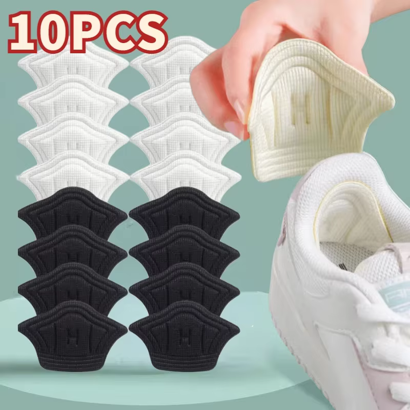 5 paires de coussinets de talon pour chaussures, protections adhésives pour chaussures de sport trop grandes, inserts de taille réduite, protections de talon, autocollants pour chaussures