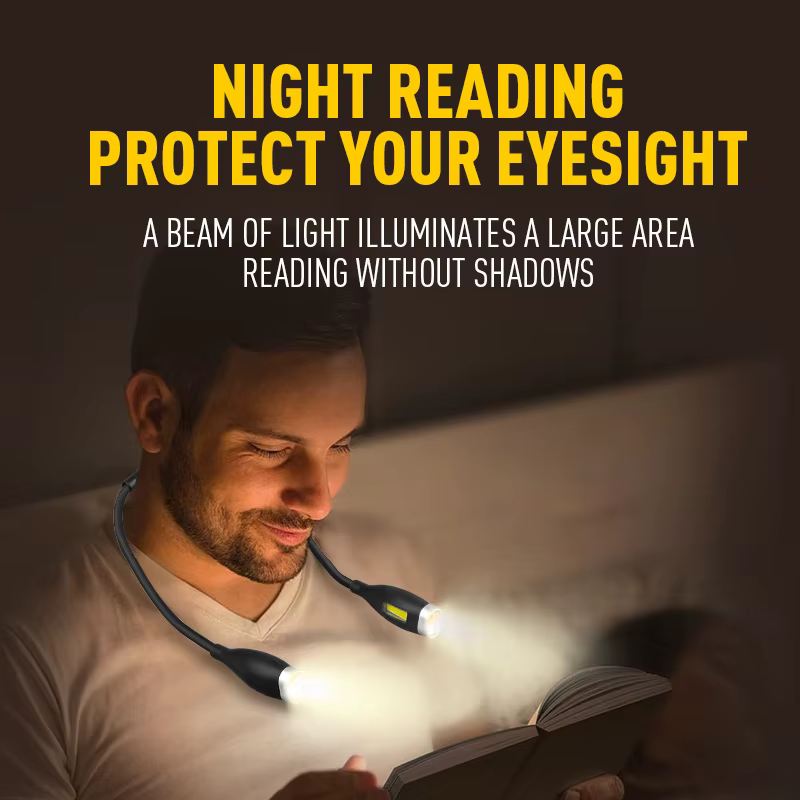 Lampe de cou de lecture LED portable