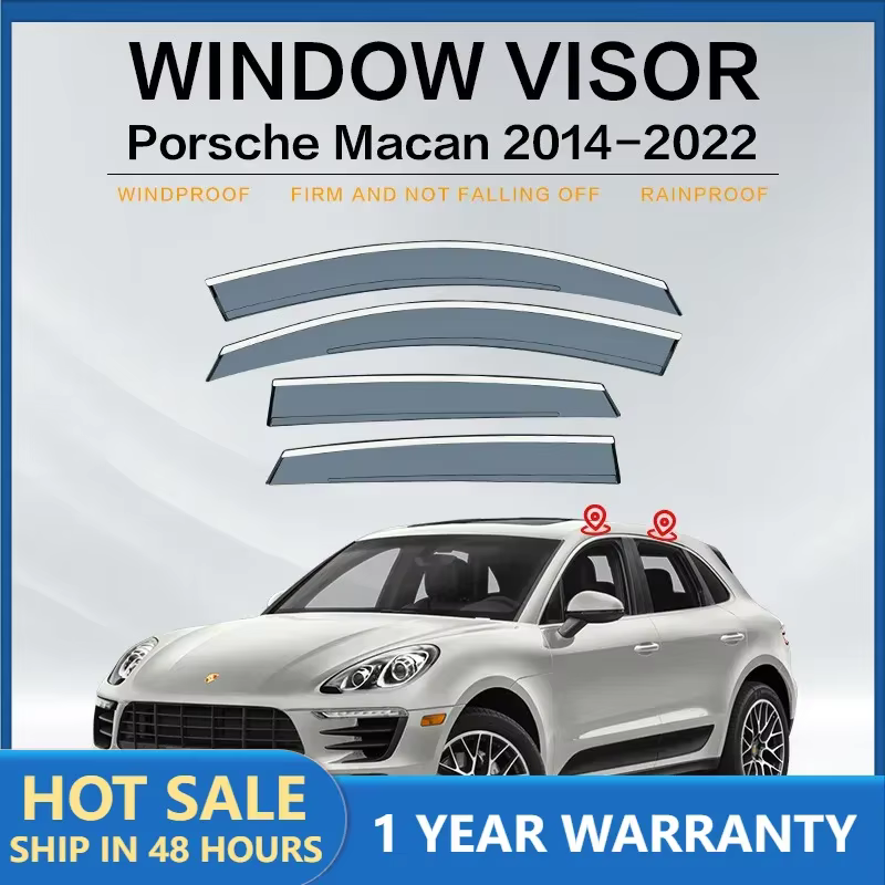 Visière de fenêtre de voiture pourPORSCHE MACAN 2014 – 2022 +