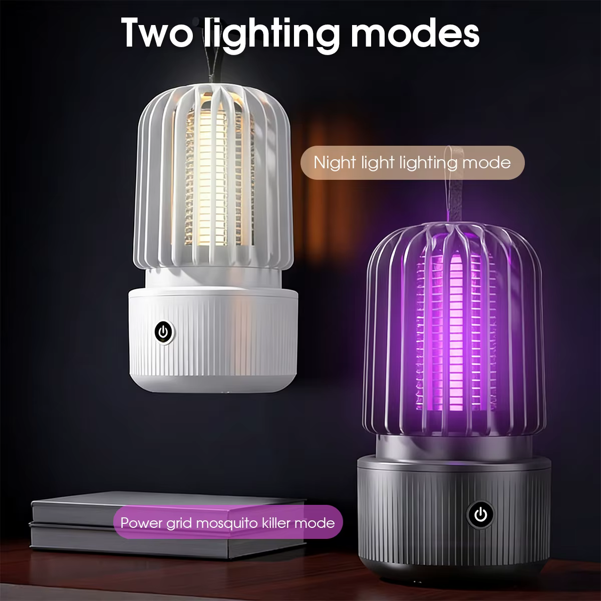 Lampe anti-moustiques portable 1200mAh rechargeable par USB