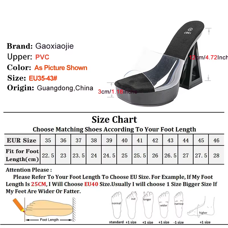 Pantoufles Sexy à talons creux pour femmes