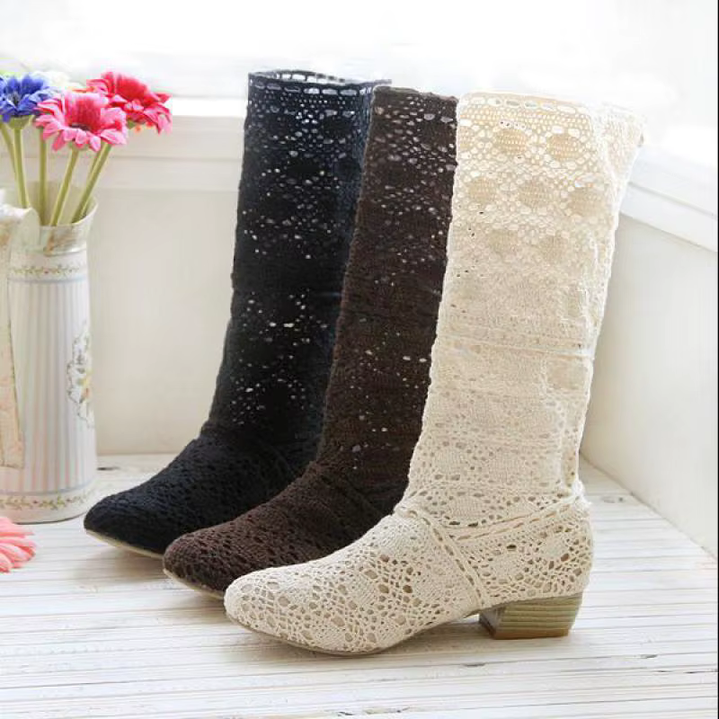 Bottes Creuses Respirantes pour Femme