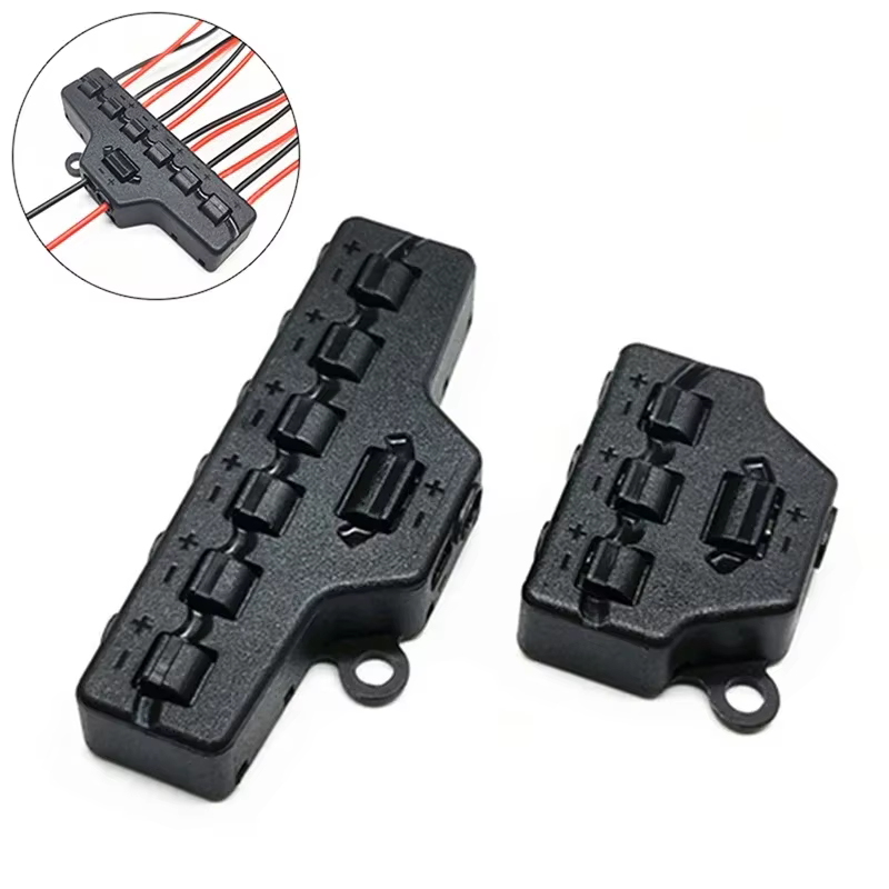 Boîte de partage de Port de modèle de Train ferroviaire, Port de Distribution 3/6, pour modèle Led SMD, système d'éclairage Miniature, lampe DC