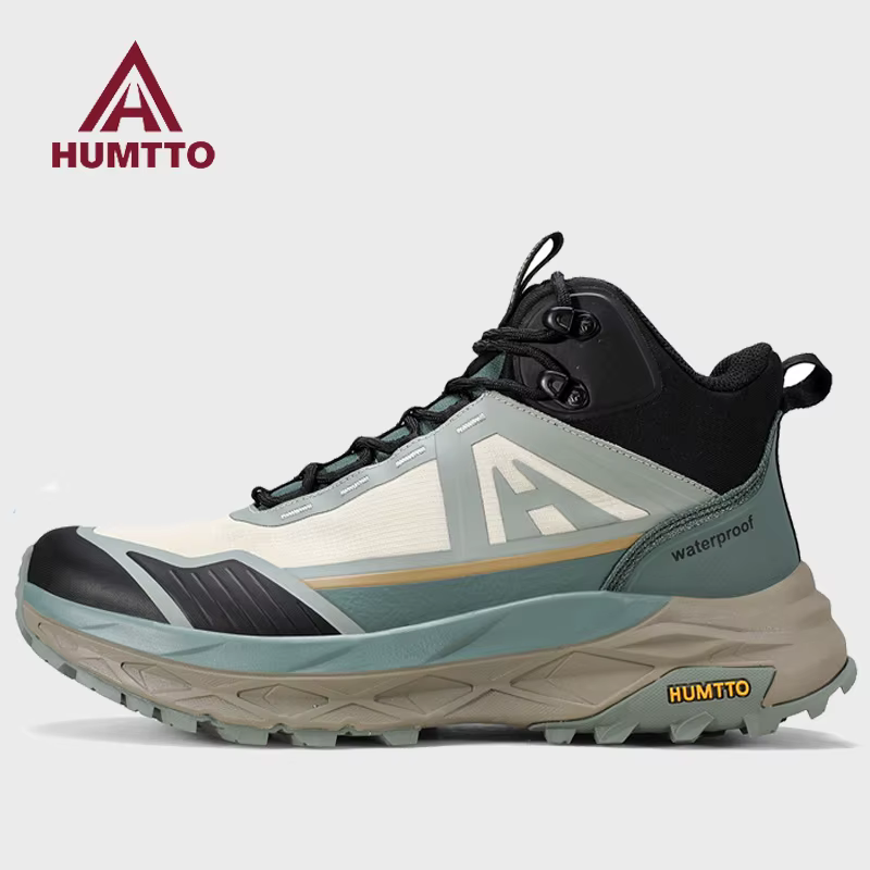 HUMTTO bottes de randonnée hommes chaussures de chasse imperméables maille tactique désert Combat cheville