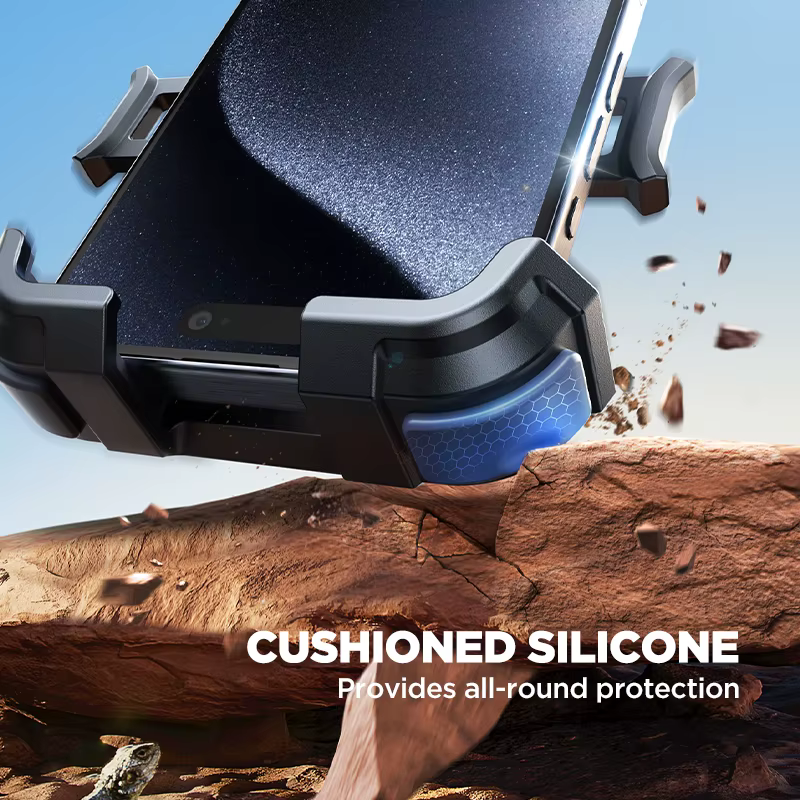 Support de téléphone pour moto Joyroom, support de téléphone pour vélo amélioré, support de téléphone ultra-stable pour guidon de vélo, pince pour téléphone portable pour scooter