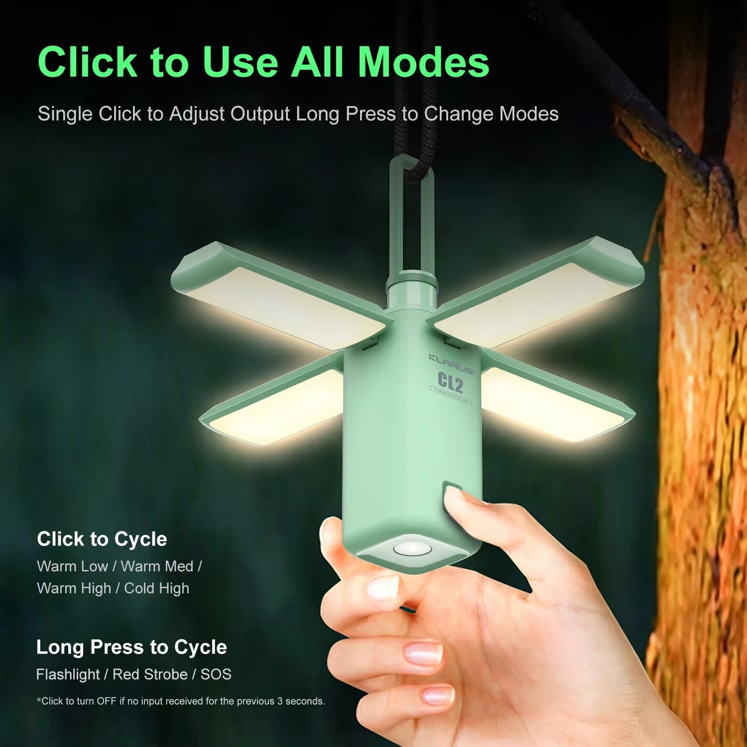 Nouveau KLARUS CL2 Pro lampe de poche LED lumières de Camping de très grande capacité avec Powerbank 14000mAh