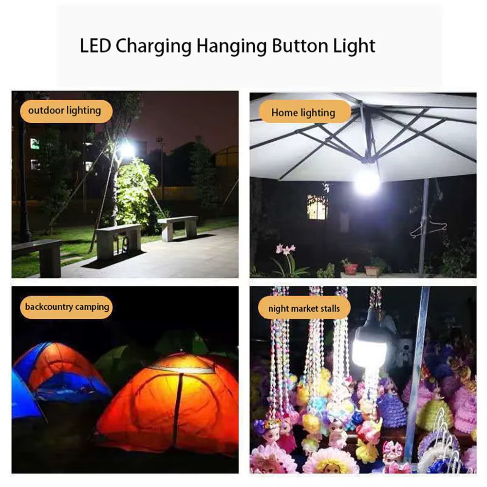 Lampes de Camping portables lampe Rechargeable lumière LED lanterne ampoule de secours tentes haute puissance éclairage