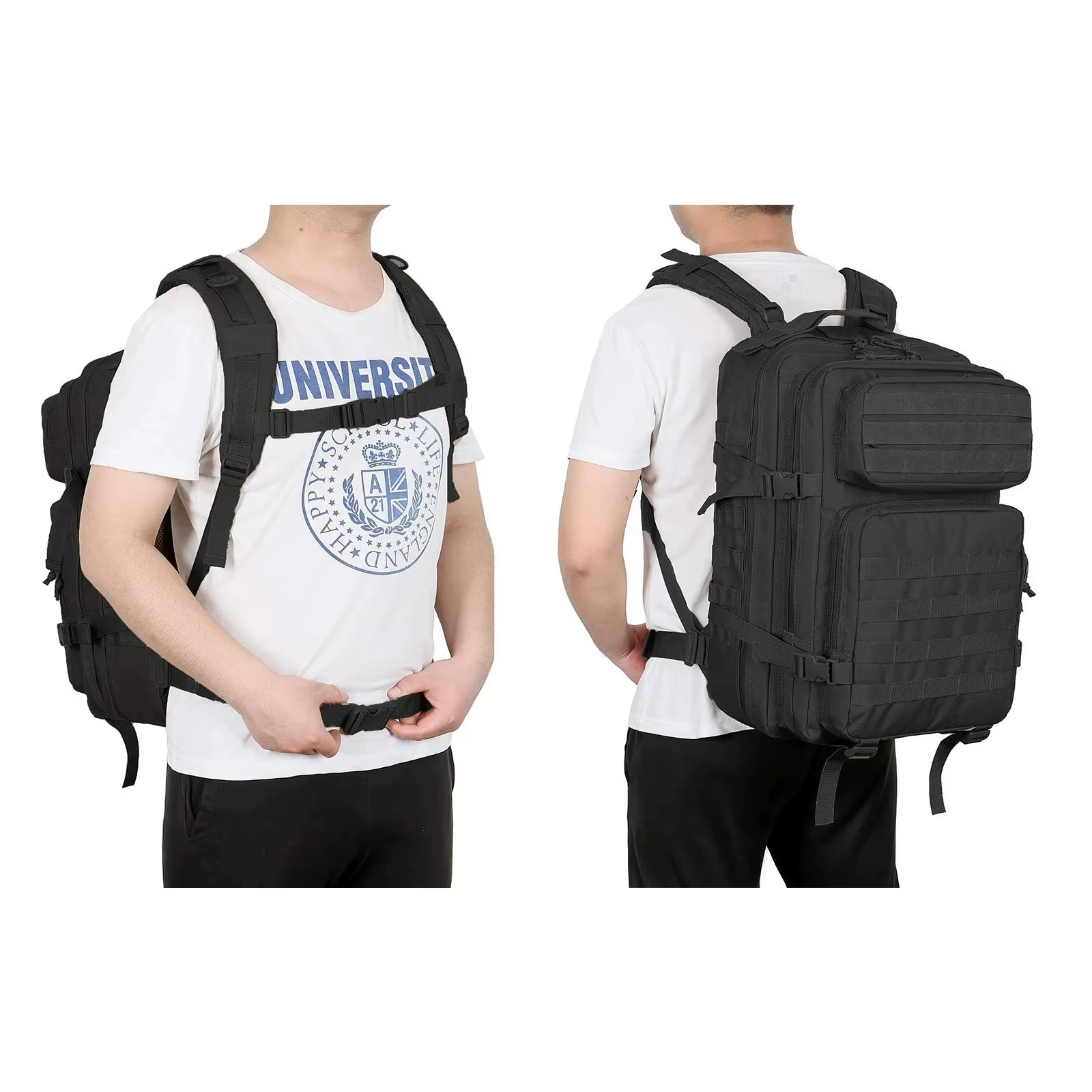 Sac à dos tactique multifonctionnel 45L Molle
