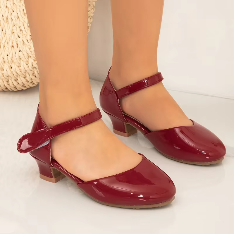 Chaussures à talons hauts pour filles, sandales d'été polyvalentes pour enfants, sandales de princesse décontractées pour enfants, performance sur scène, nouvelle mode, 2025