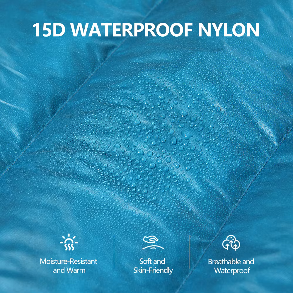 WIDESEA 800FP couette de couchage en duvet de canard 500G remplissage 15D tissu en Nylon sac